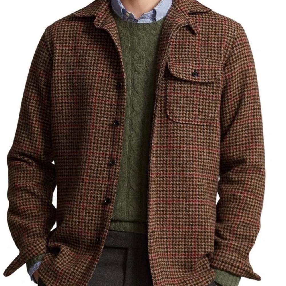 Ralph Lauren Brown and Red Check Shirt